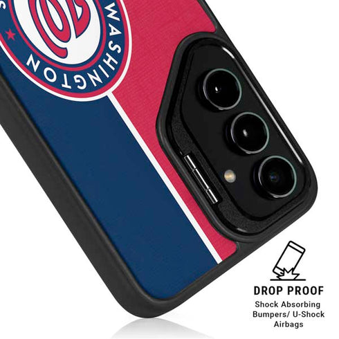 MLB Washington Nationals Split Galaxy S24 FE Kickstand Case